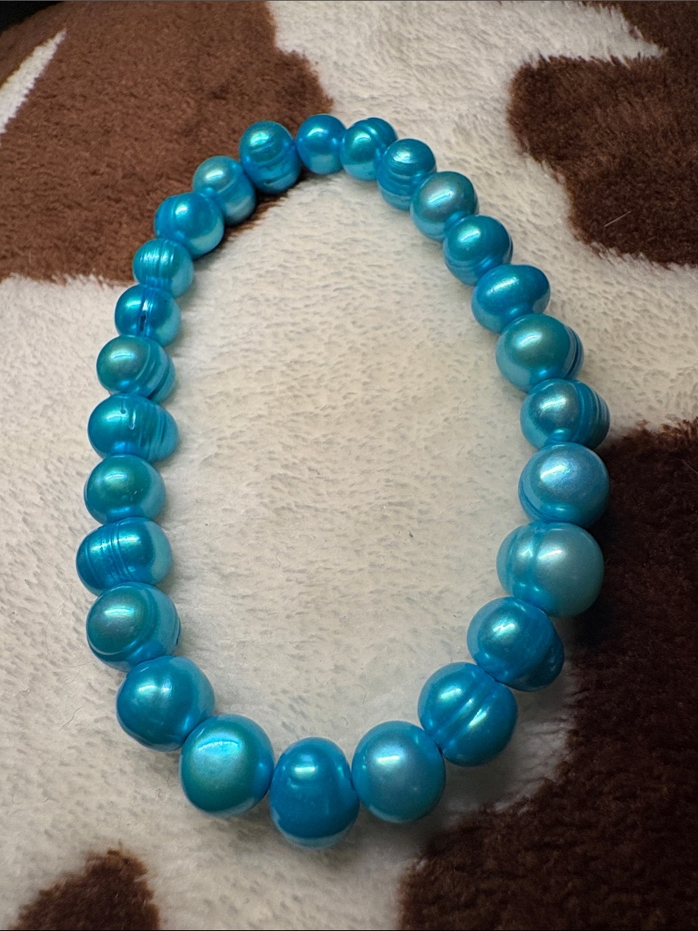 Blue Pearl-Style Beaded Necklace - Women Jewelry
